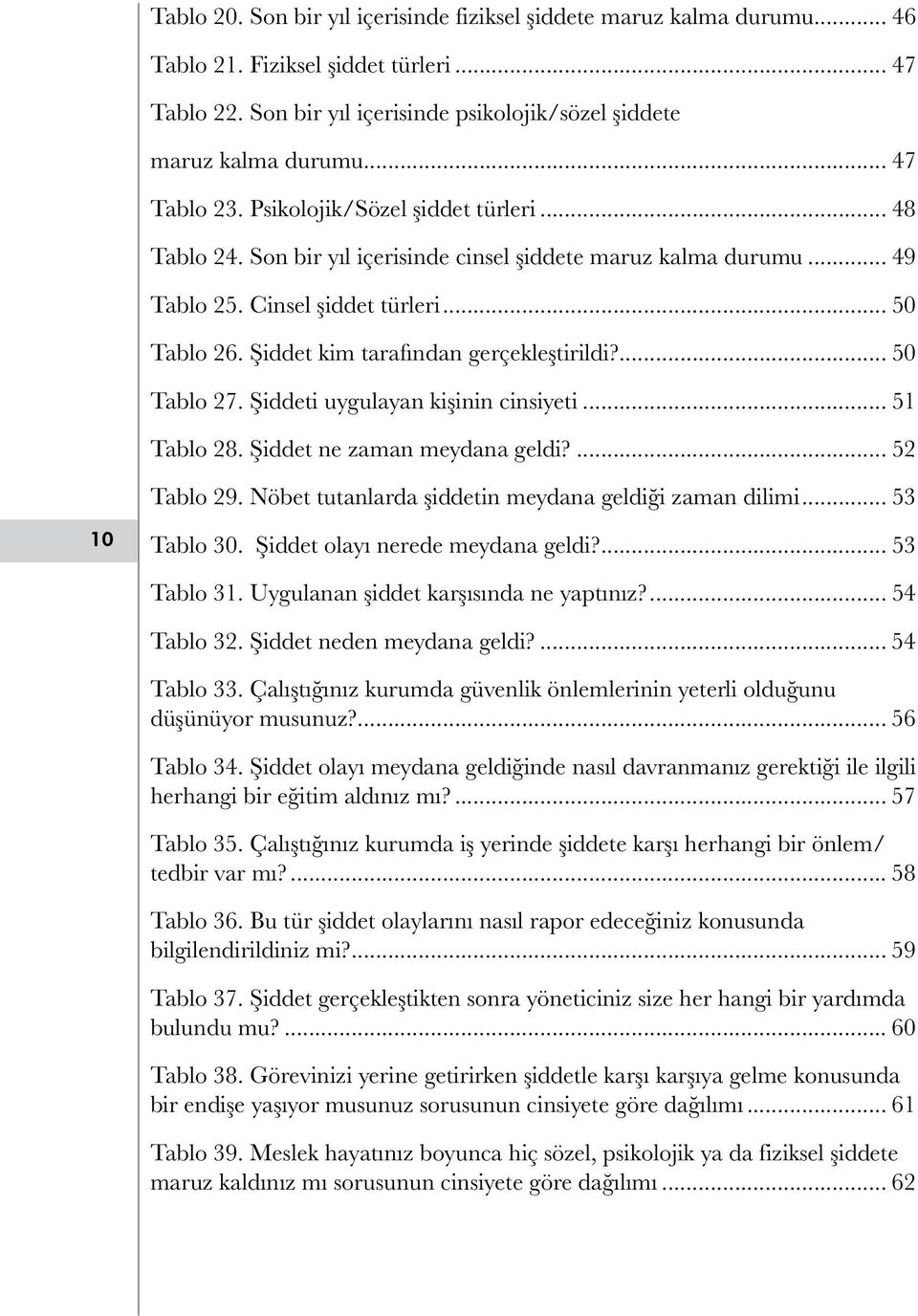 Şiddet kim tarafından gerçekleştirildi?... 50 Tablo 27. Şiddeti uygulayan kişinin cinsiyeti... 51 Tablo 28. Şiddet ne zaman meydana geldi?... 52 Tablo 29.