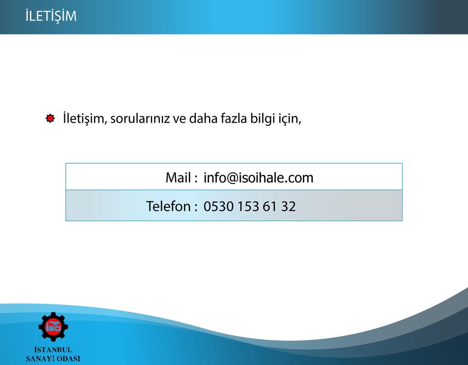 bilgi için, Mail