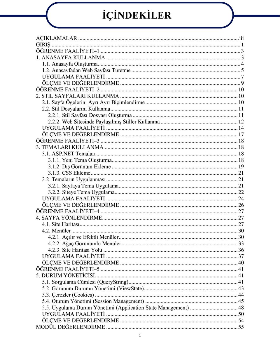 .. 11 2.2.2. Web Sitesinde Paylaşılmış Stiller Kullanma... 12 UYGULAMA FAALİYETİ... 14 ÖLÇME VE DEĞERLENDİRME... 17 ÖĞRENME FAALİYETİ 3... 18 3. TEMALARI KULLANMA... 18 3.1. ASP.NET Temaları... 18 3.1.1. Yeni Tema Oluşturma.