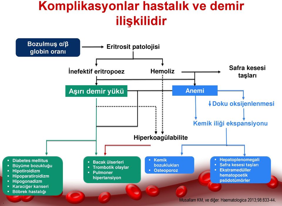 Hipotiroidizm Hipoparatiroidizm Hipogonadizm Karaciğer kanseri Böbrek hastalığı Bacak ülserleri Trombotik olaylar Pulmoner hipertansiyon