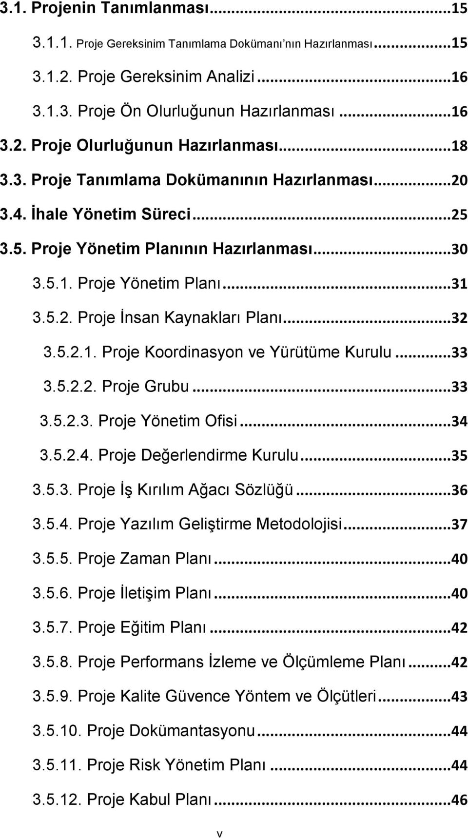 .. 32 3.5.2.1. Proje Koordinasyon ve Yürütüme Kurulu... 33 3.5.2.2. Proje Grubu... 33 3.5.2.3. Proje Yönetim Ofisi... 34 3.5.2.4. Proje Değerlendirme Kurulu... 35 3.5.3. Proje ĠĢ Kırılım Ağacı Sözlüğü.