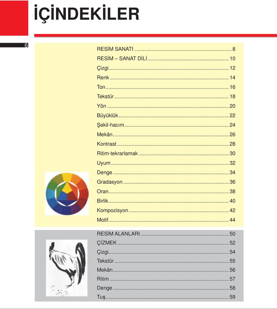 .. 30 Uyum... 32 Denge... 34 Gradasyon... 36 Oran... 38 Birlik... 40 Kompozisyon... 42 Motif.
