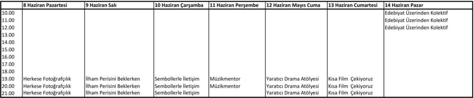 00 Herkese Fotoğrafçılık İlham Perisini Beklerken Sembollerle İletişim Müzikmentor Yaratıcı Drama Atölyesi Kısa Film Çekiyoruz