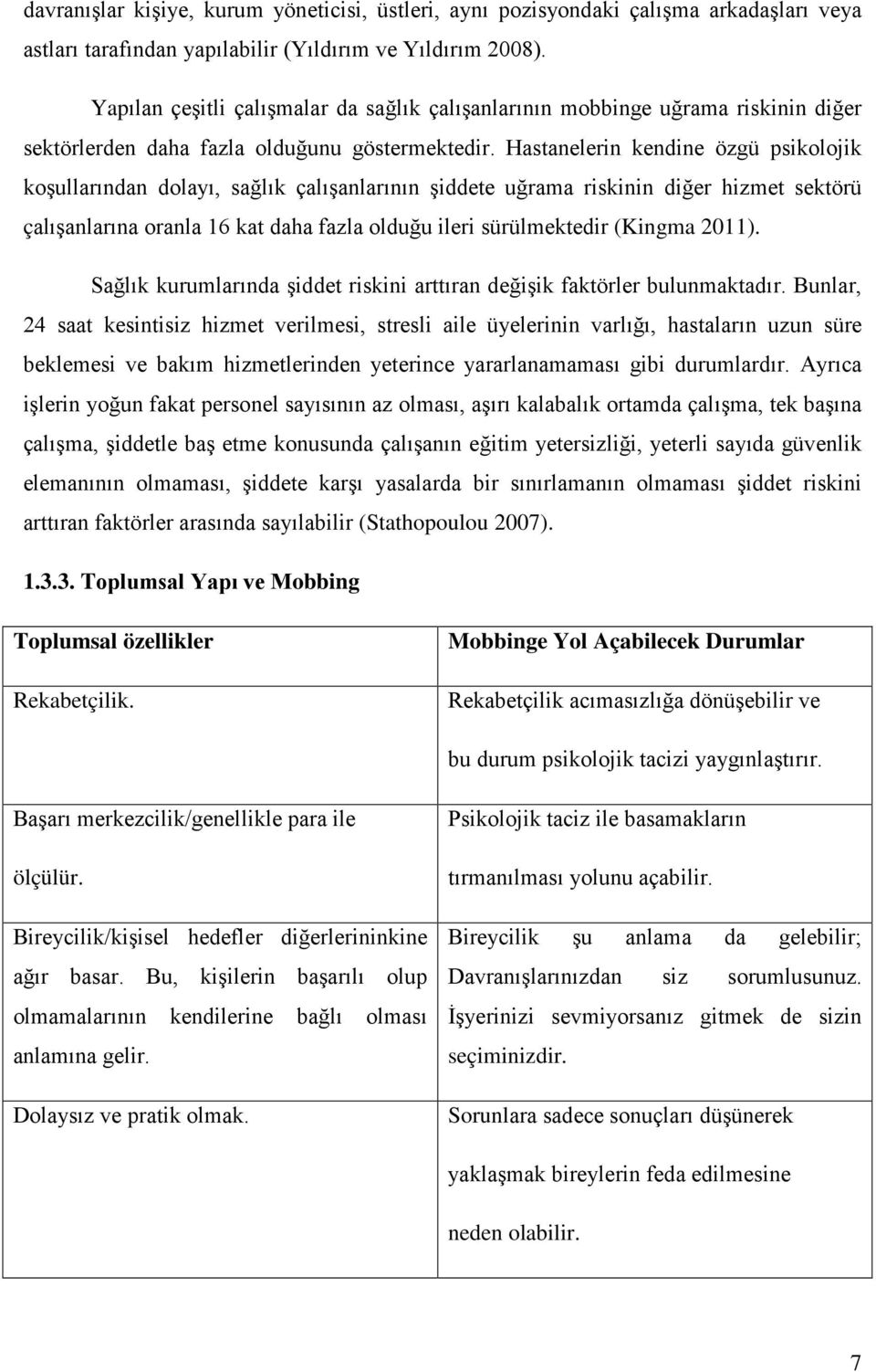 Hastanelerin kendine özgü psikolojik koşullarından dolayı, sağlık çalışanlarının şiddete uğrama riskinin diğer hizmet sektörü çalışanlarına oranla 16 kat daha fazla olduğu ileri sürülmektedir (Kingma