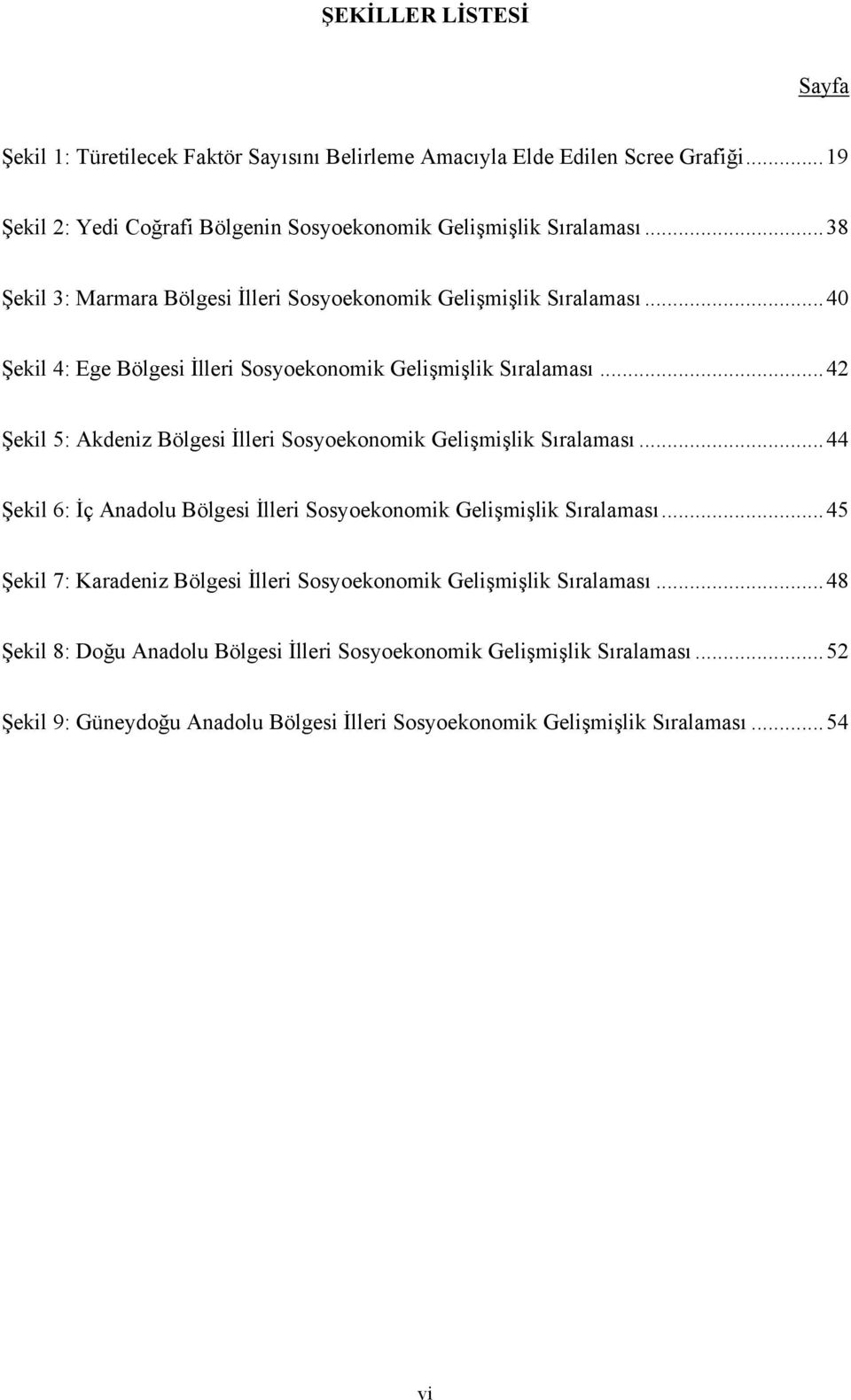 .. 42 Şekil 5: Akdeniz Bölgesi İlleri Sosyoekonomik Gelişmişlik Sıralaması... 44 Şekil 6: İç Anadolu Bölgesi İlleri Sosyoekonomik Gelişmişlik Sıralaması.