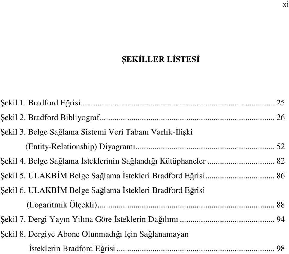 Belge Sağlama İsteklerinin Sağlandığı Kütüphaneler... 82 Şekil 5. ULAKBİM Belge Sağlama İstekleri Bradford Eğrisi... 86 Şekil 6.