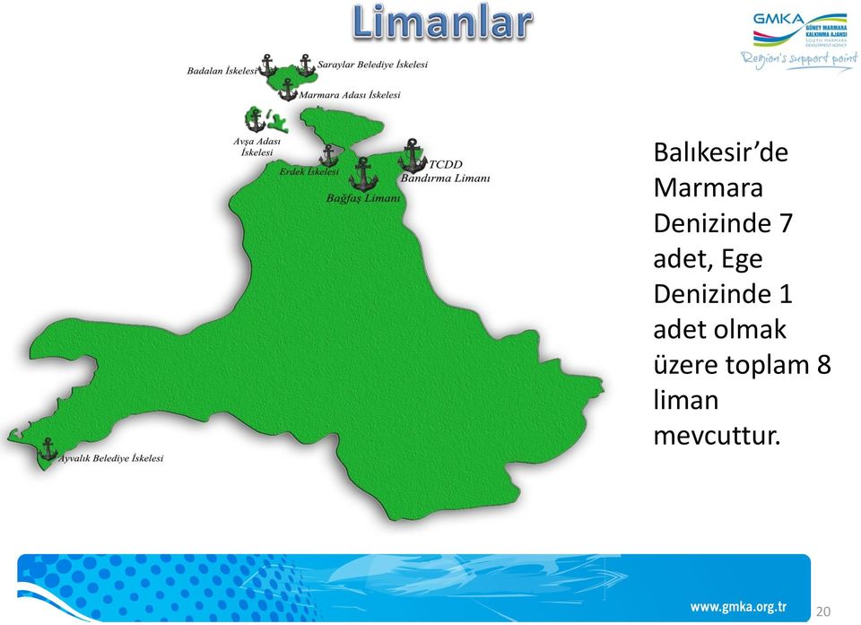 Denizinde 1 adet olmak