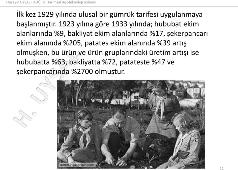 şekerpancarı ekim alanında %205, patates ekim alanında %39 artış olmuşken, bu ürün ve ürün