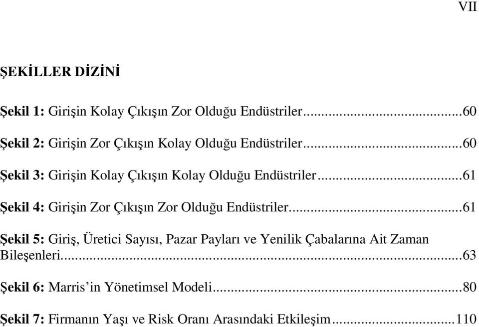 .. 60 Şekil 3: Girişin Kolay Çıkışın Kolay Olduğu Endüstriler.