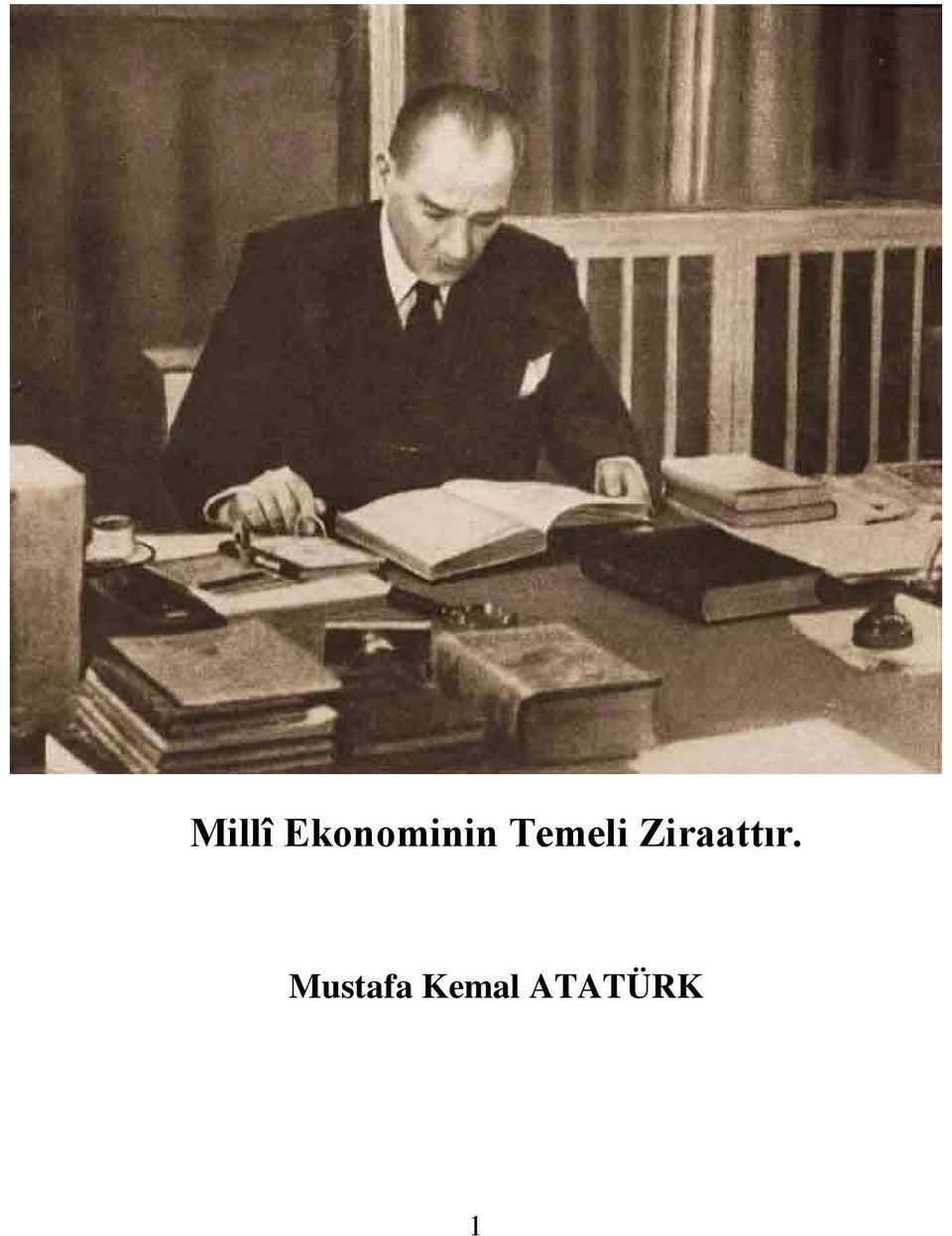 Temeli Ziraattır.