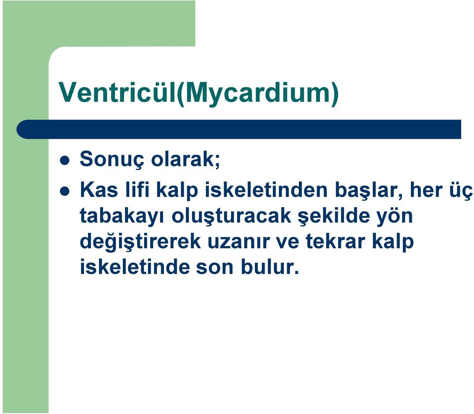 tabakayı oluşturacak şekilde yön