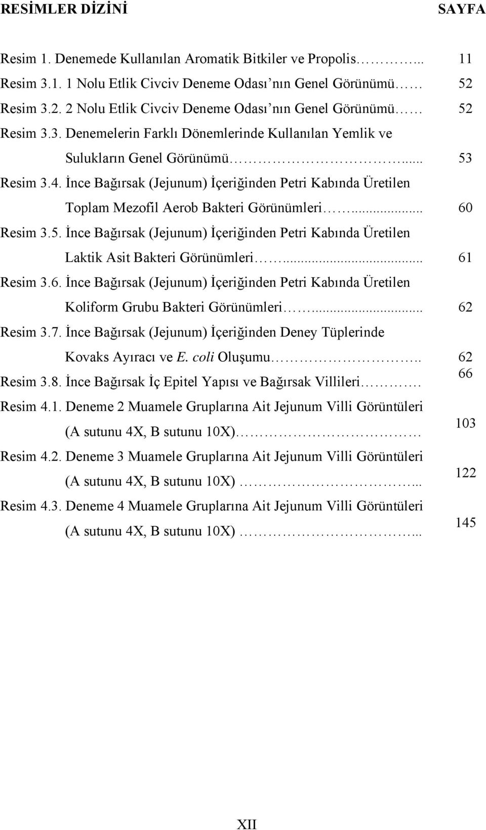 İnce Bağırsak (Jejunum) İçeriğinden Petri Kabında Üretilen Toplam Mezofil Aerob Bakteri Görünümleri... Resim 3.5.