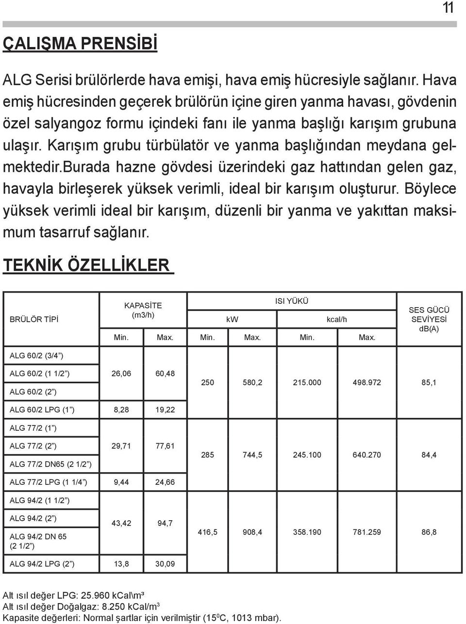 Karışım grubu türbülatör ve yanma başlığından meydana gelmektedir.burada hazne gövdesi üzerindeki gaz hattından gelen gaz, havayla birleşerek yüksek verimli, ideal bir karışım oluşturur.