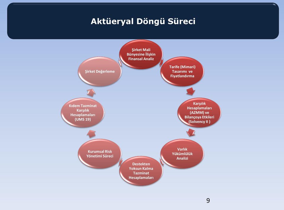 19) Karşılık Hesaplamaları (AZMM) ve Bilançoya Etkileri (Solvency II ) Kurumsal Risk