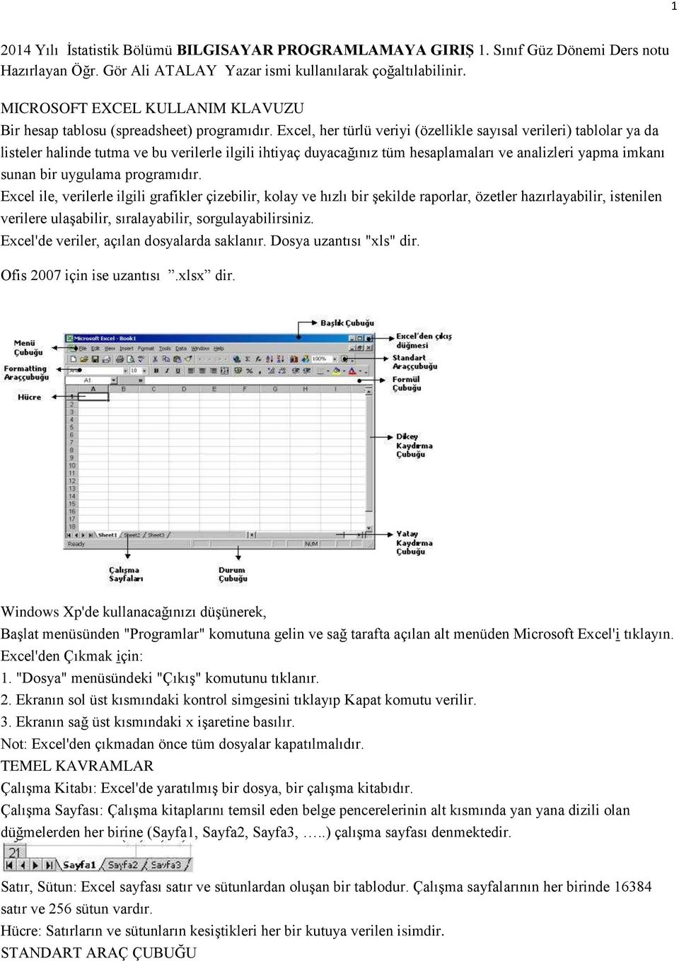 Excel, her türlü veriyi (özellikle sayısal verileri) tablolar ya da listeler halinde tutma ve bu verilerle ilgili ihtiyaç duyacağınız tüm hesaplamaları ve analizleri yapma imkanı sunan bir uygulama