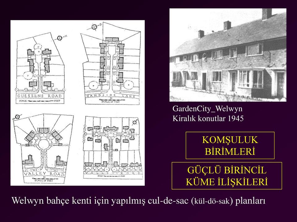 KÜME İLİŞKİLERİ Welwyn bahçe kenti