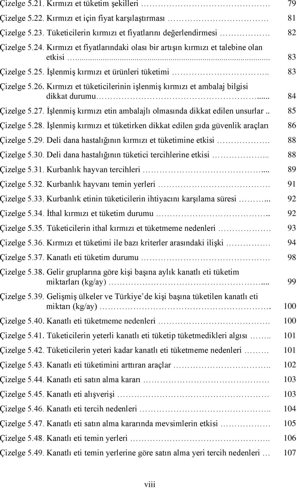 Kırmızı et tüketicilerinin işlenmiş kırmızı et ambalaj bilgisi dikkat durumu... 84 Çizelge 5.27. İşlenmiş kırmızı etin ambalajlı olmasında dikkat edilen unsurlar.. 85 Çizelge 5.28.