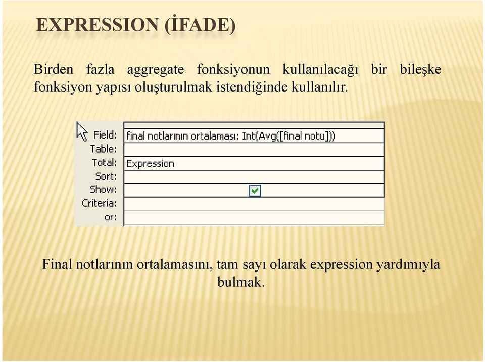 oluşturulmak istendiğinde kullanılır.