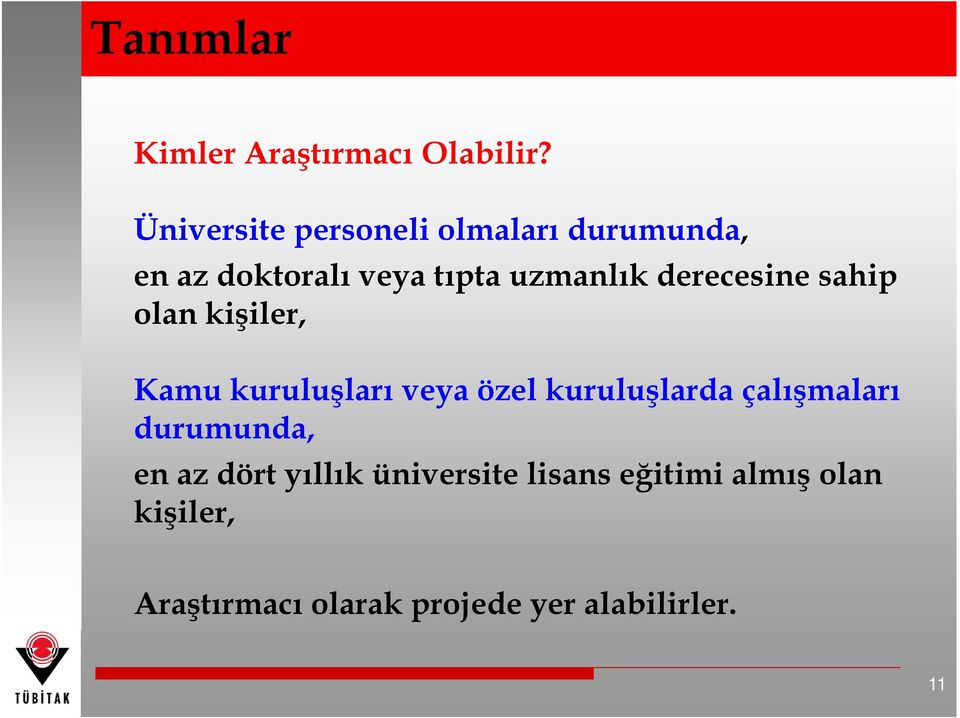 derecesine sahip olan kişiler, Kamu kuruluşları veya özel kuruluşlarda