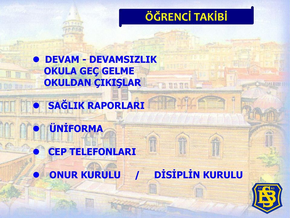 SAĞLIK RAPORLARI ÜNİFORMA CEP