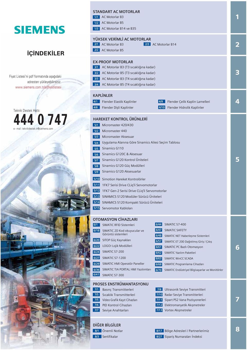 s cakl na kadar) AC Motorlar B5 (T s cakl na kadar) AC Motorlar B (T4 s cakl na kadar) AC Motorlar B5 (T4 s cakl na kadar) KAPL NLER 4/ Flender Elastik Kaplinler 4/9 4/8 Flender Diflli Kaplinler 4/0