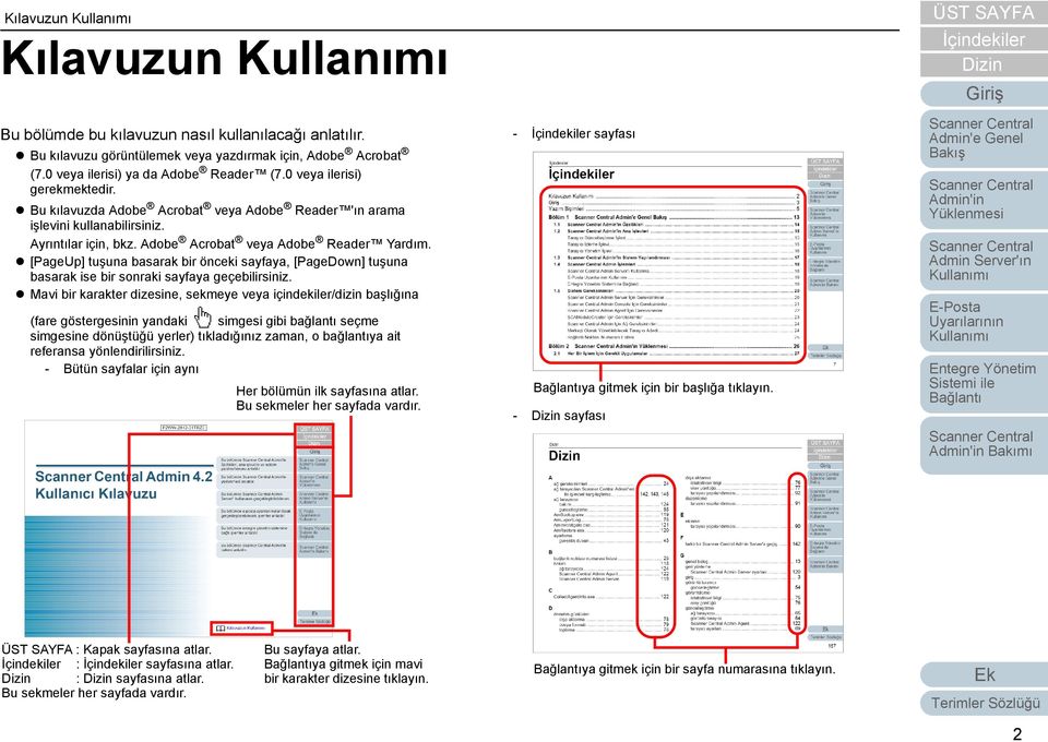 [PageUp] tuşuna basarak bir önceki sayfaya, [PageDown] tuşuna basarak ise bir sonraki sayfaya geçebilirsiniz.