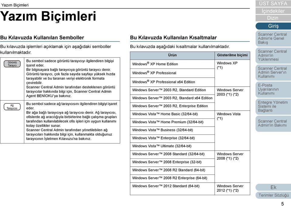 Görüntü tarayıcı, çok fazla sayıda sayfayı yüksek hızda tarayabilir ve bu taranan veriyi elektronik formata çevirebilir.