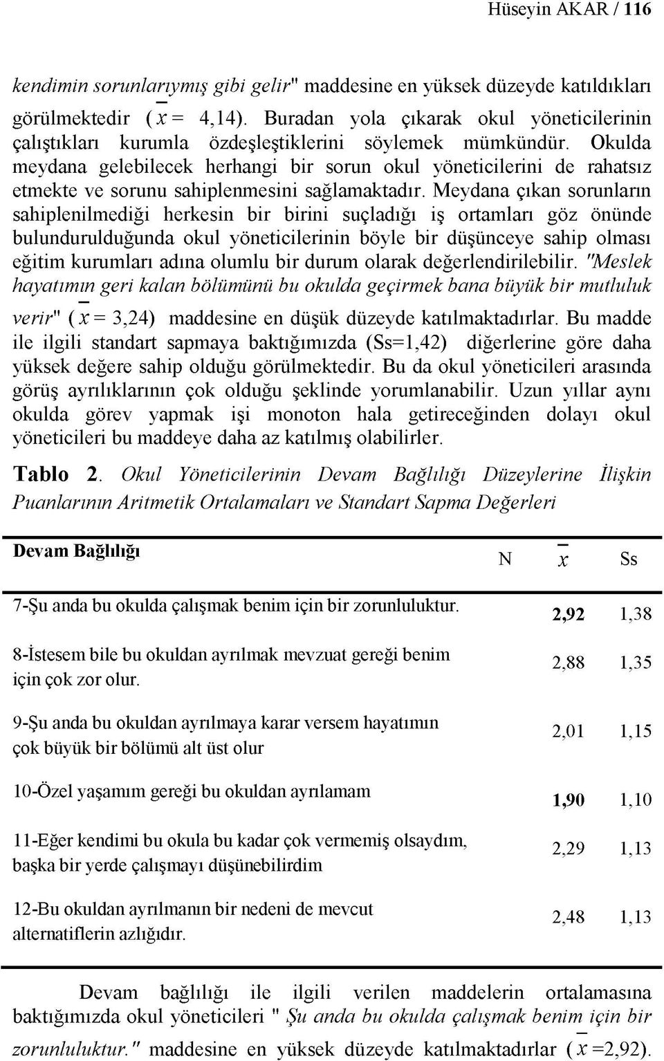 Okulda meydana gelebilecek herhangi bir sorun okul yöneticilerini de rahatsız etmekte ve sorunu sahiplenmesini sağlamaktadır.