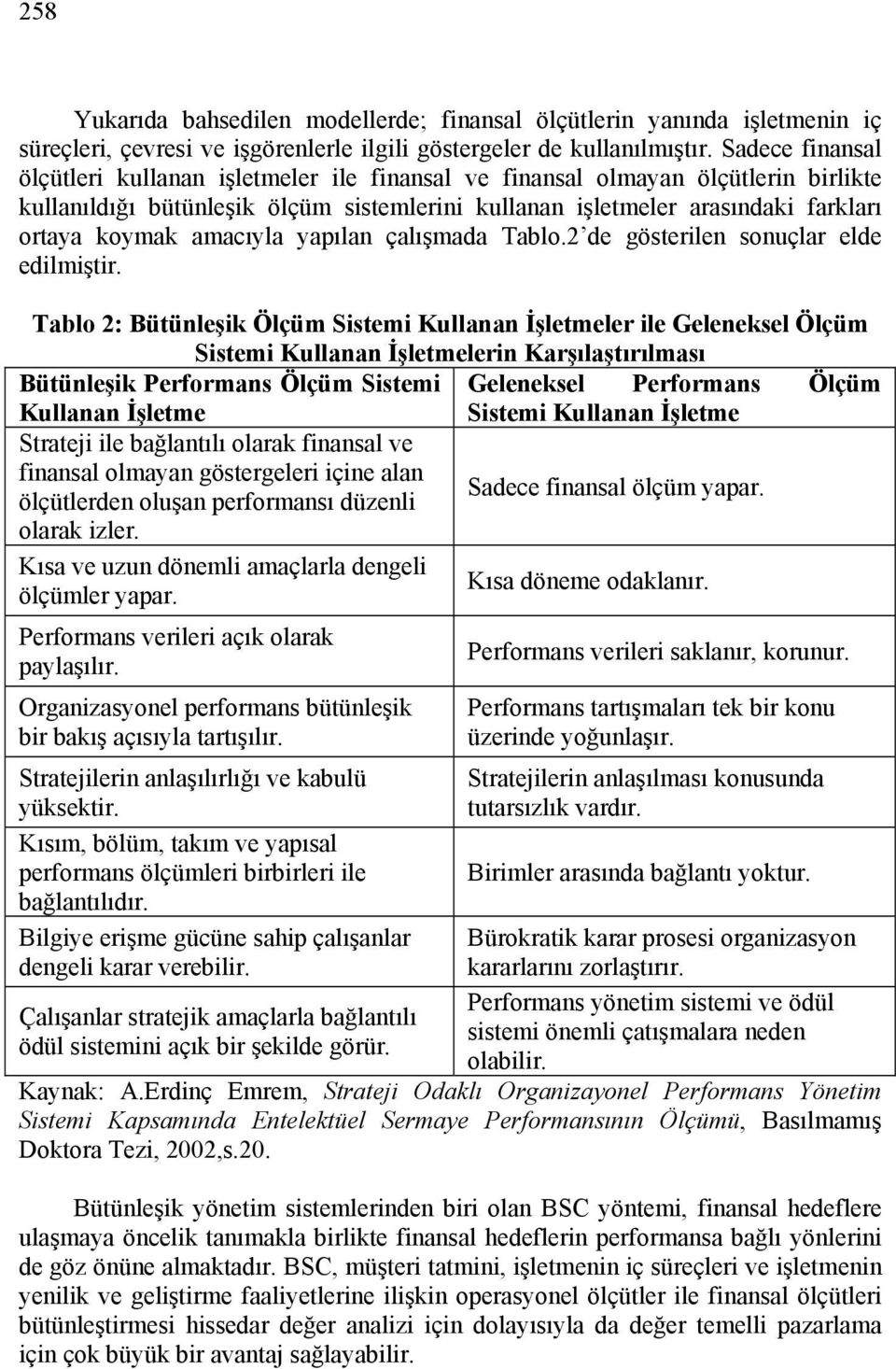 amacıyla yapılan çalışmada Tablo.2 de gösterilen sonuçlar elde edilmiştir.