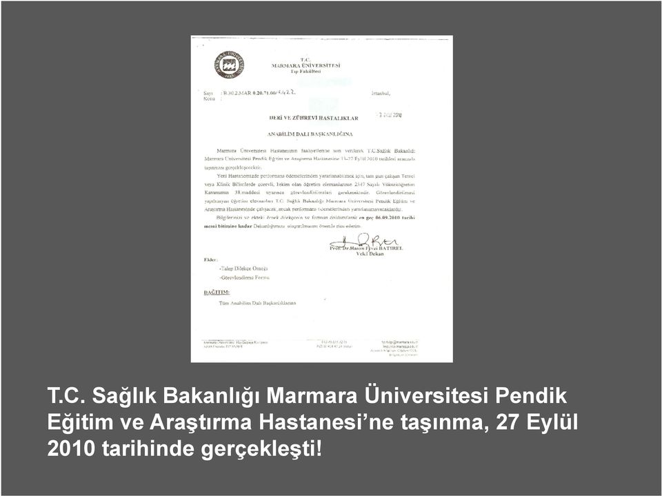 Araştırma Hastanesi ne taşınma,