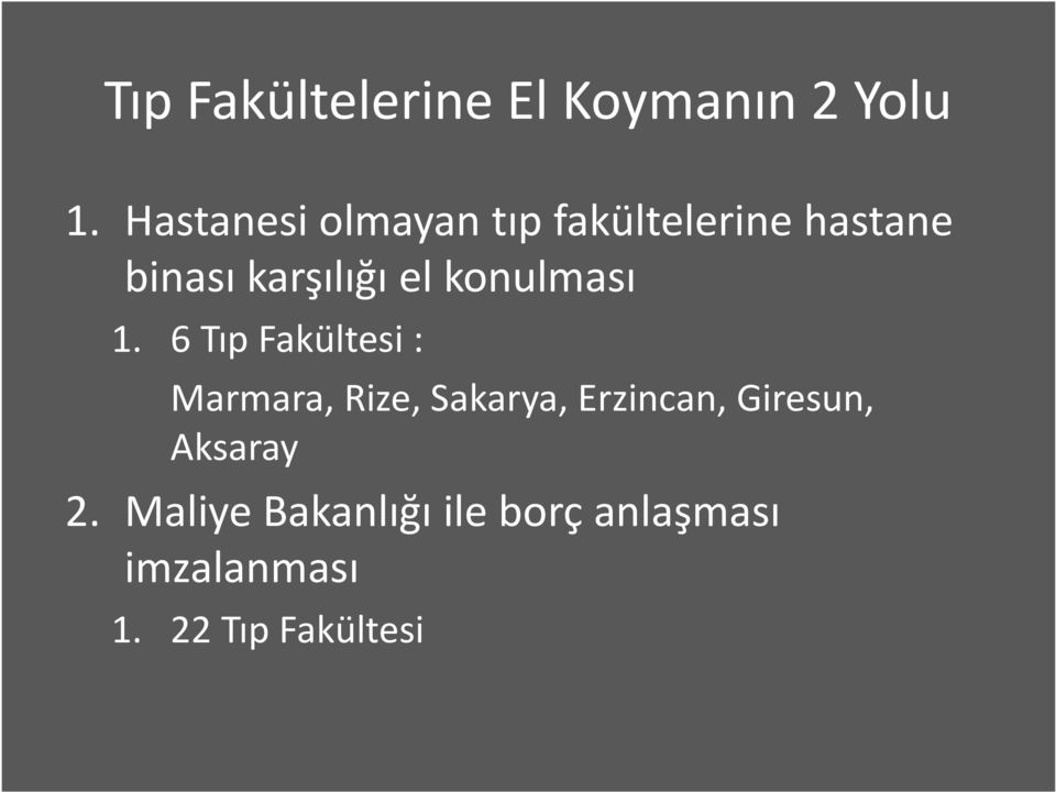 konulması 1.