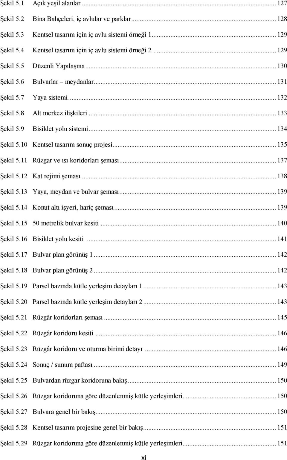 .. 133 Şekil 5.9 Bisiklet yolu sistemi... 134 Şekil 5.10 Kentsel tasarım sonuç projesi... 135 Şekil 5.11 Rüzgar ve ısı koridorları şeması... 137 Şekil 5.12 Kat rejimi şeması... 138 Şekil 5.