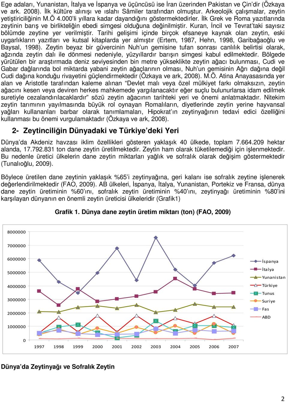 İlk Grek ve Roma yazıtlarında zeytinin barış ve birlikteliğin ebedi simgesi olduğuna değinilmiştir. Kuran, İncil ve Tevrat taki sayısız bölümde zeytine yer verilmiştir.