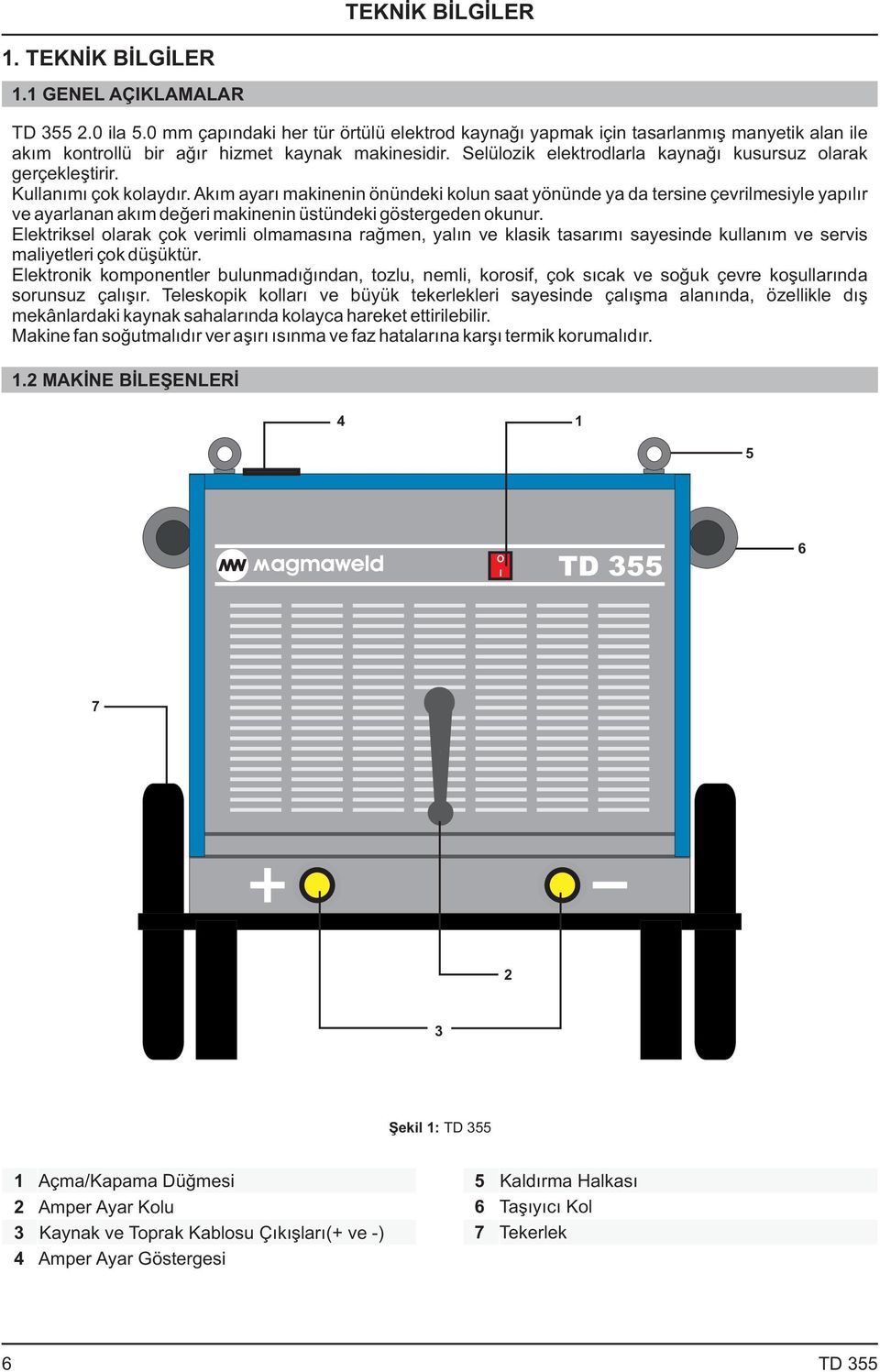 Selülozik elektrodlarla kaynağı kusursuz olarak gerçekleştirir. Kullanımı çok kolaydır.