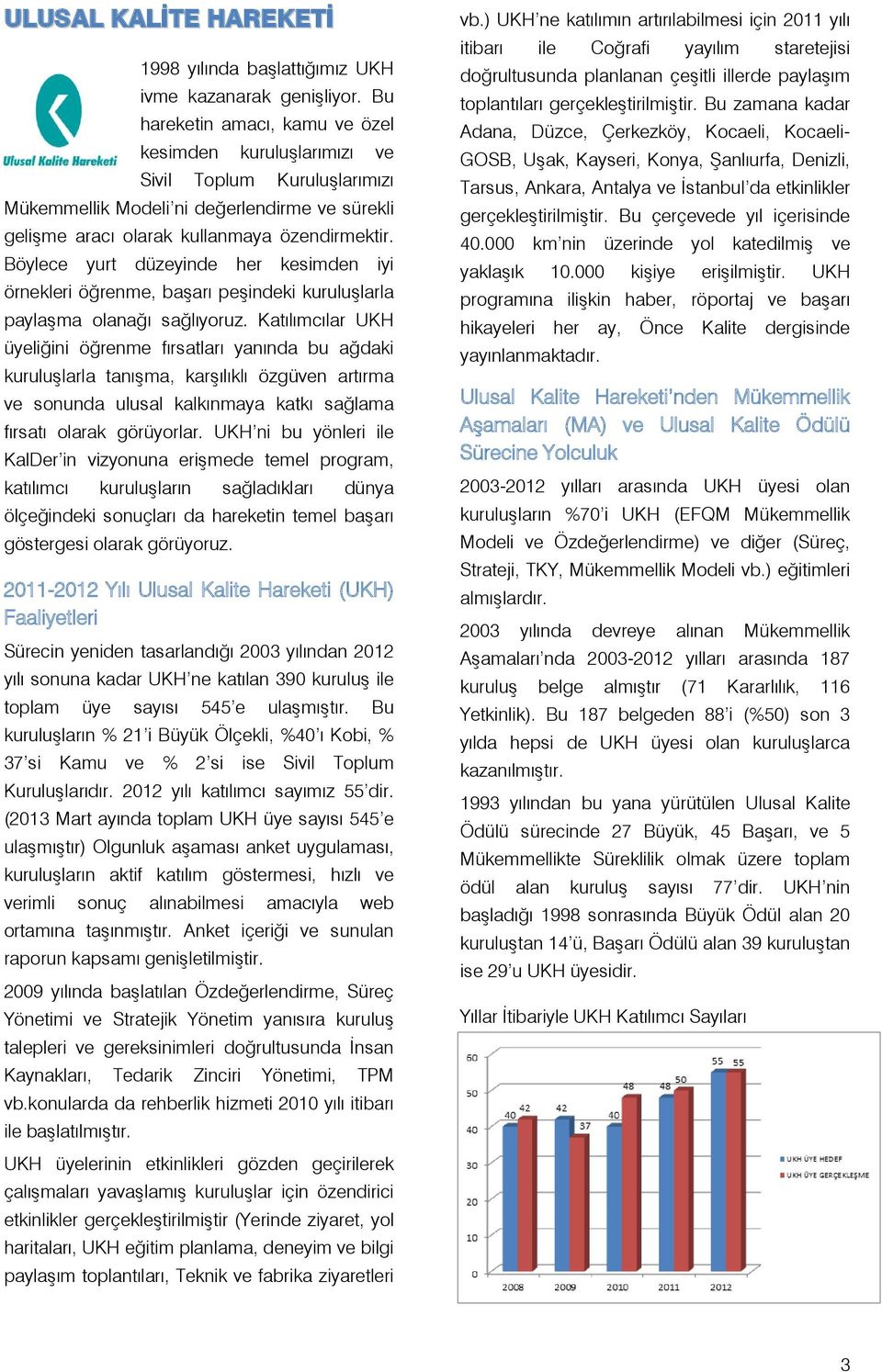 Böylece yurt düzeyinde her kesimden iyi örnekleri öğrenme, başarı peşindeki kuruluşlarla paylaşma olanağı sağlıyoruz.