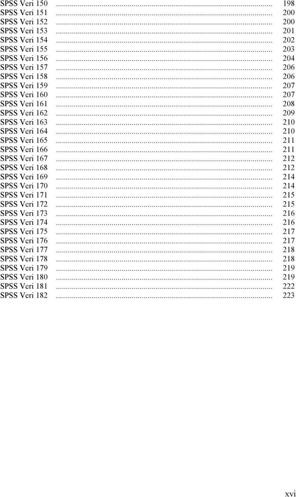 .. 211 SPSS Veri 166... 211 SPSS Veri 167... 212 SPSS Veri 168... 212 SPSS Veri 169... 214 SPSS Veri 170... 214 SPSS Veri 171... 215 SPSS Veri 172... 215 SPSS Veri 173.