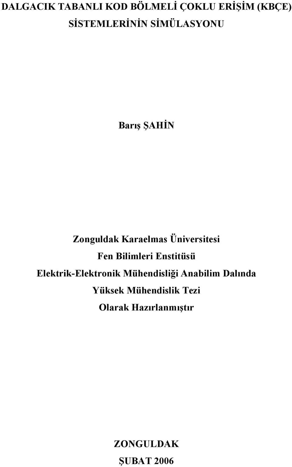 Bilimleri Enstitüsü Elektrik-Elektronik Mühendisliği Anabilim