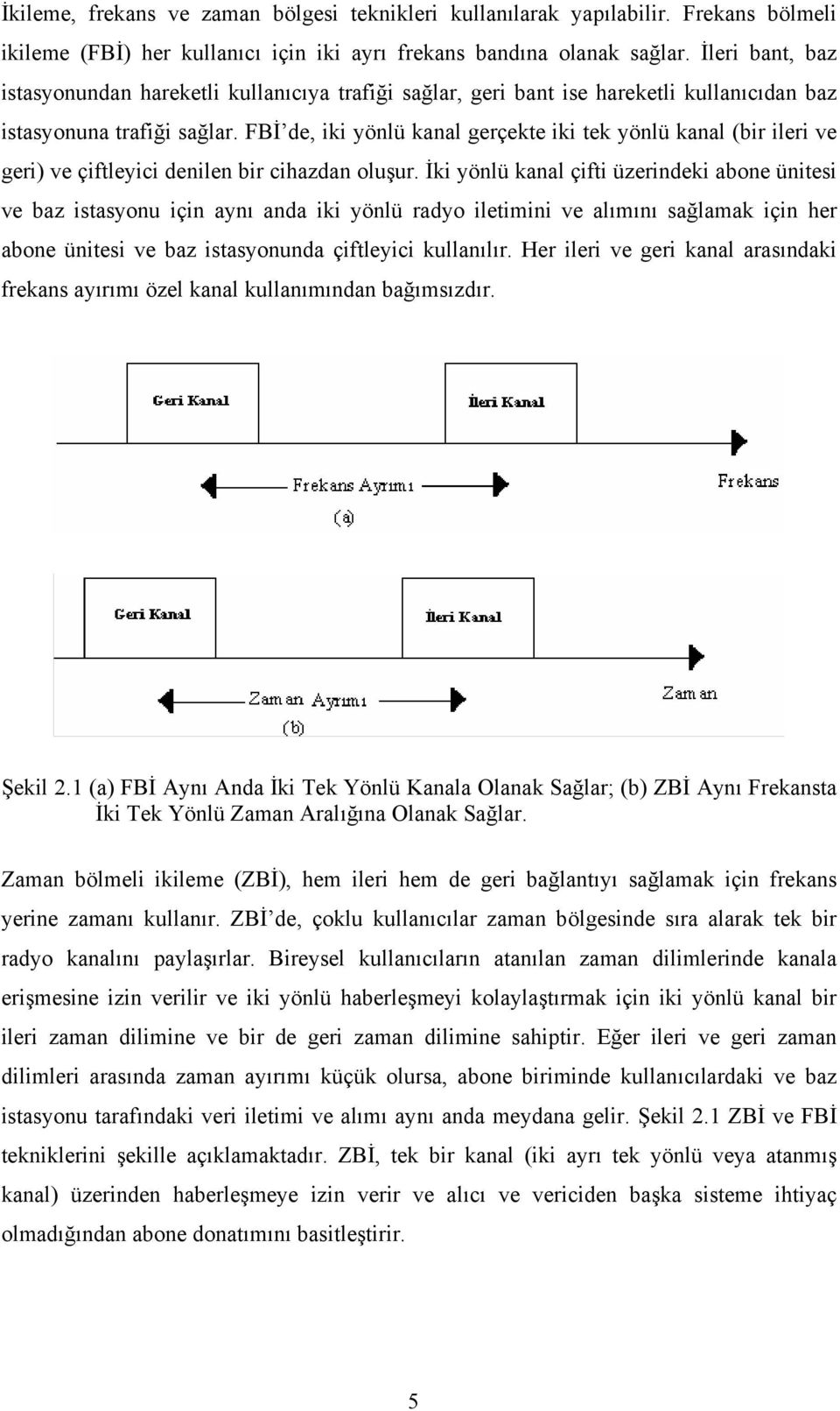 FBİ de, iki yönlü kanal gerçekte iki tek yönlü kanal (bir ileri ve geri) ve çiftleyici denilen bir cihazdan oluşur.