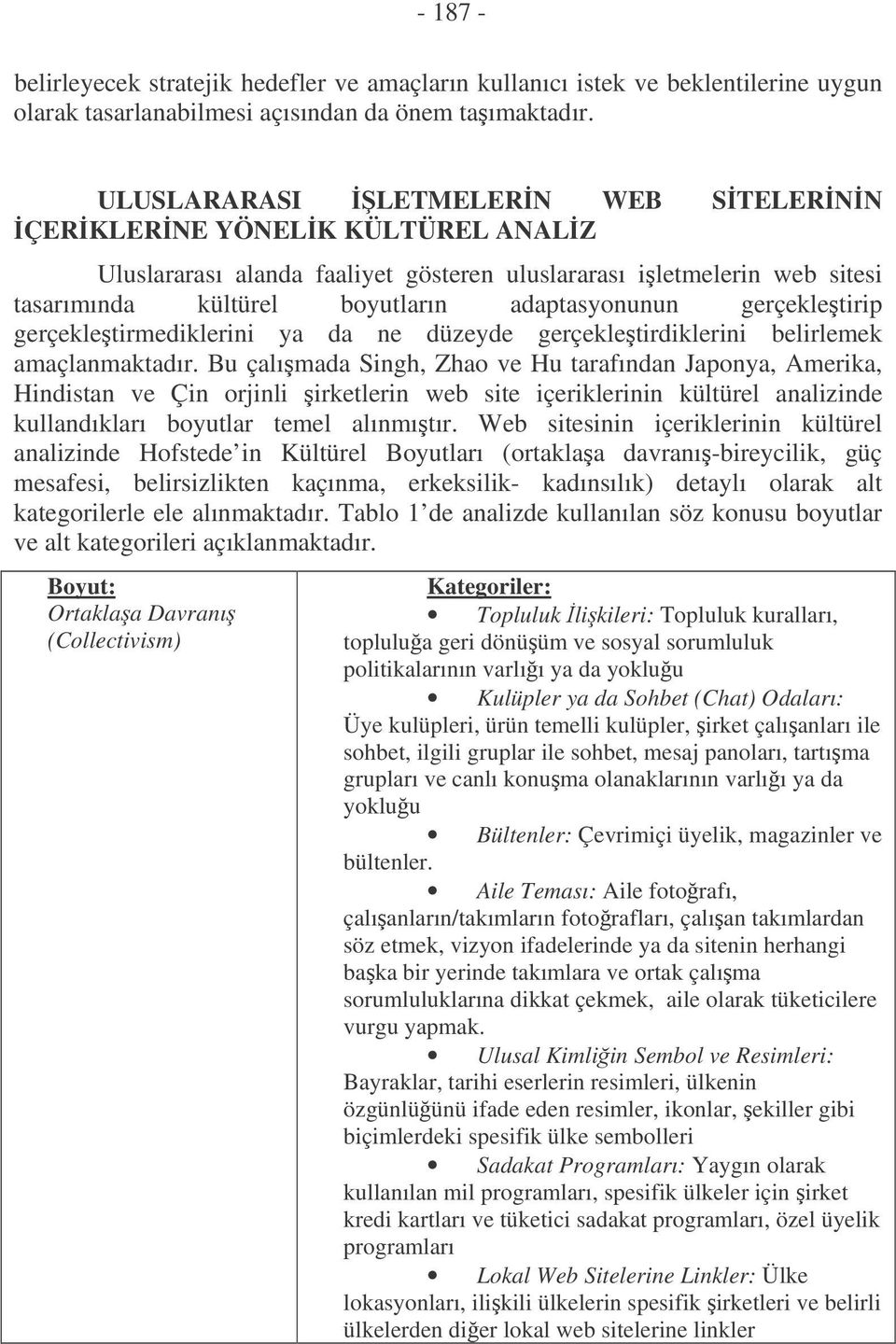 gerçekletirip gerçekletirmediklerini ya da ne düzeyde gerçekletirdiklerini belirlemek amaçlanmaktadır.