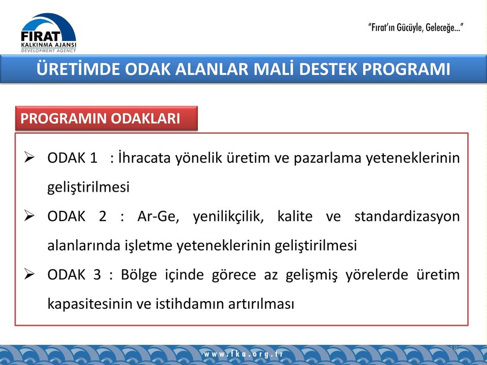 yenilikçilik, kalite ve standardizasyon alanlarında işletme yeteneklerinin