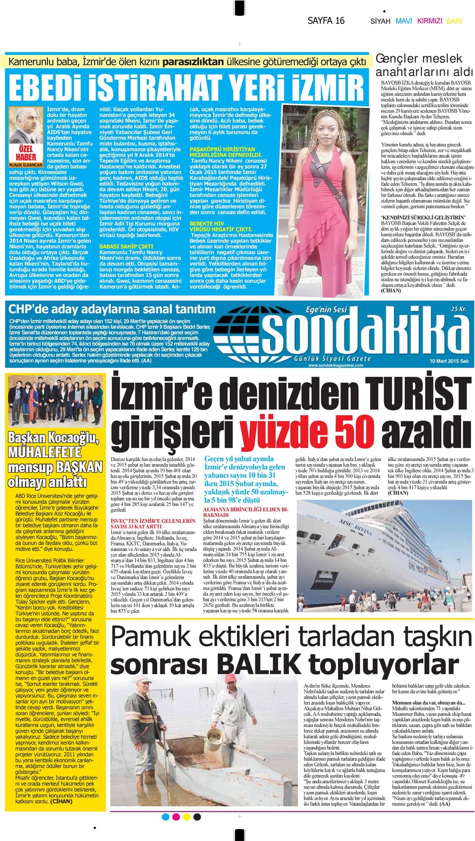 İzmir Emniyeti Yabancılar Şubesi Geri Gönderme Merkezi tarafından cak, uçak masrafını karşılayamayınca İzmir'de defnedip ülkesine döndü.