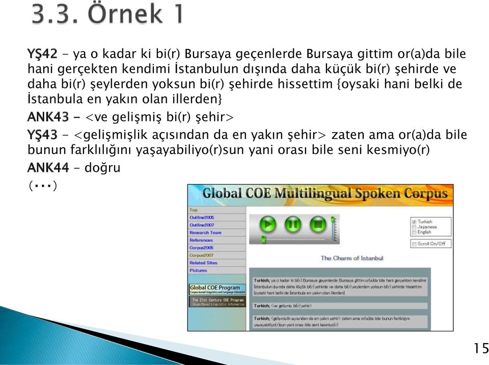 İstanbula en yakın olan illerden} ANK43 - <ve gelişmiş bi(r) şehir> YŞ43 - <gelişmişlik açısından da en yakın