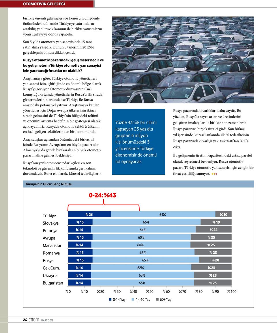 Rusya otomotiv pazarındaki gelişmeler nedir ve bu gelişmelerin Türkiye otomotiv yan sanayisi için yaratacağı fırsatlar ne olabilir?