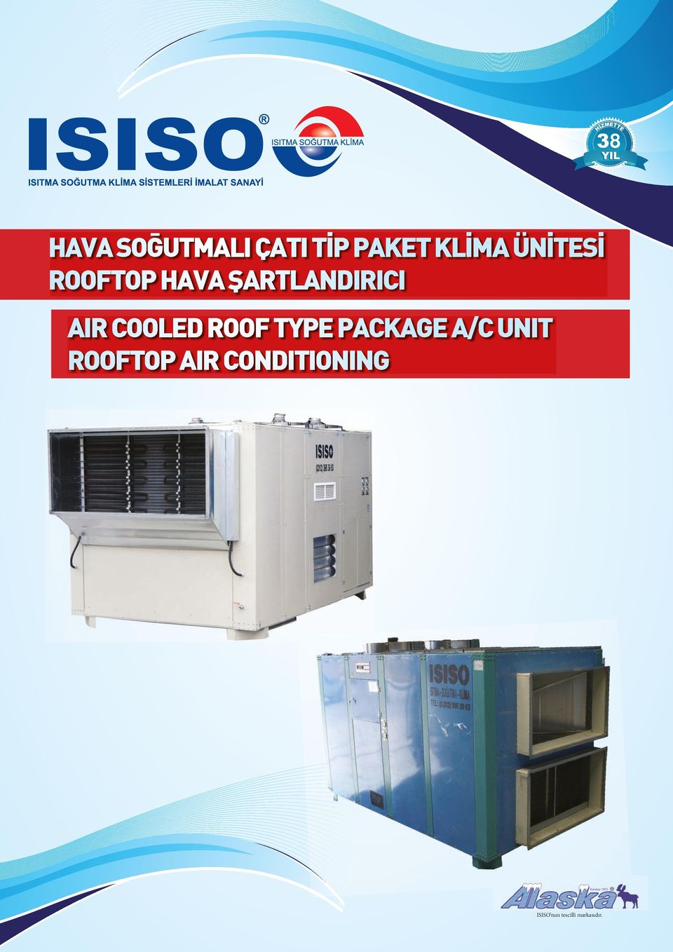 COOLED ROOF TYPE PACKAGE A/C UNIT ROOFTOP