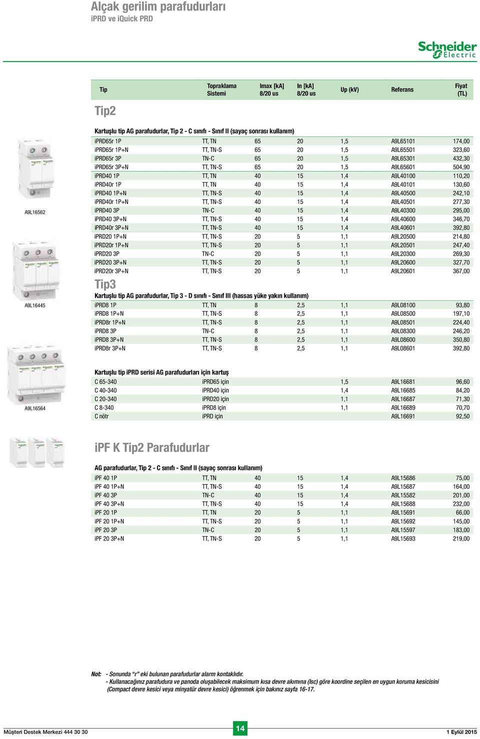 iprd40 1P TT, TN 40 15 1,4 A9L40100 110,20 iprd40r 1P TT, TN 40 15 1,4 A9L40101 130,60 iprd40 1P+N TT, TN-S 40 15 1,4 A9L40500 242,10 iprd40r 1P+N TT, TN-S 40 15 1,4 A9L40501 277,30 iprd40 3P TN-C 40