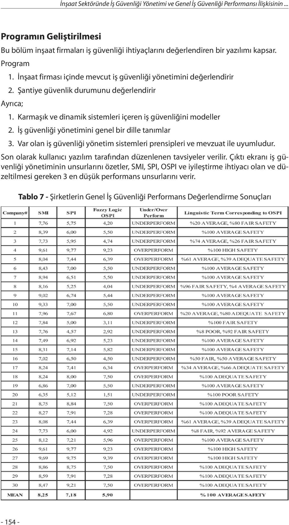 İş güvenliği yönetimini genel bir dille tanımlar 3. Var olan iş güvenliği yönetim sistemleri prensipleri ve mevzuat ile uyumludur.