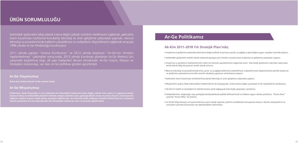 2011 yılında yapılan Arama Konferansı ve 2012 yılında başlanan Ar-Ge nin Yeniden Yapılandırılması çalışmaları sonucunda, 2013 yılında kurulması planlanan Ar-Ge Merkezi için çalışmalar başlatılmış