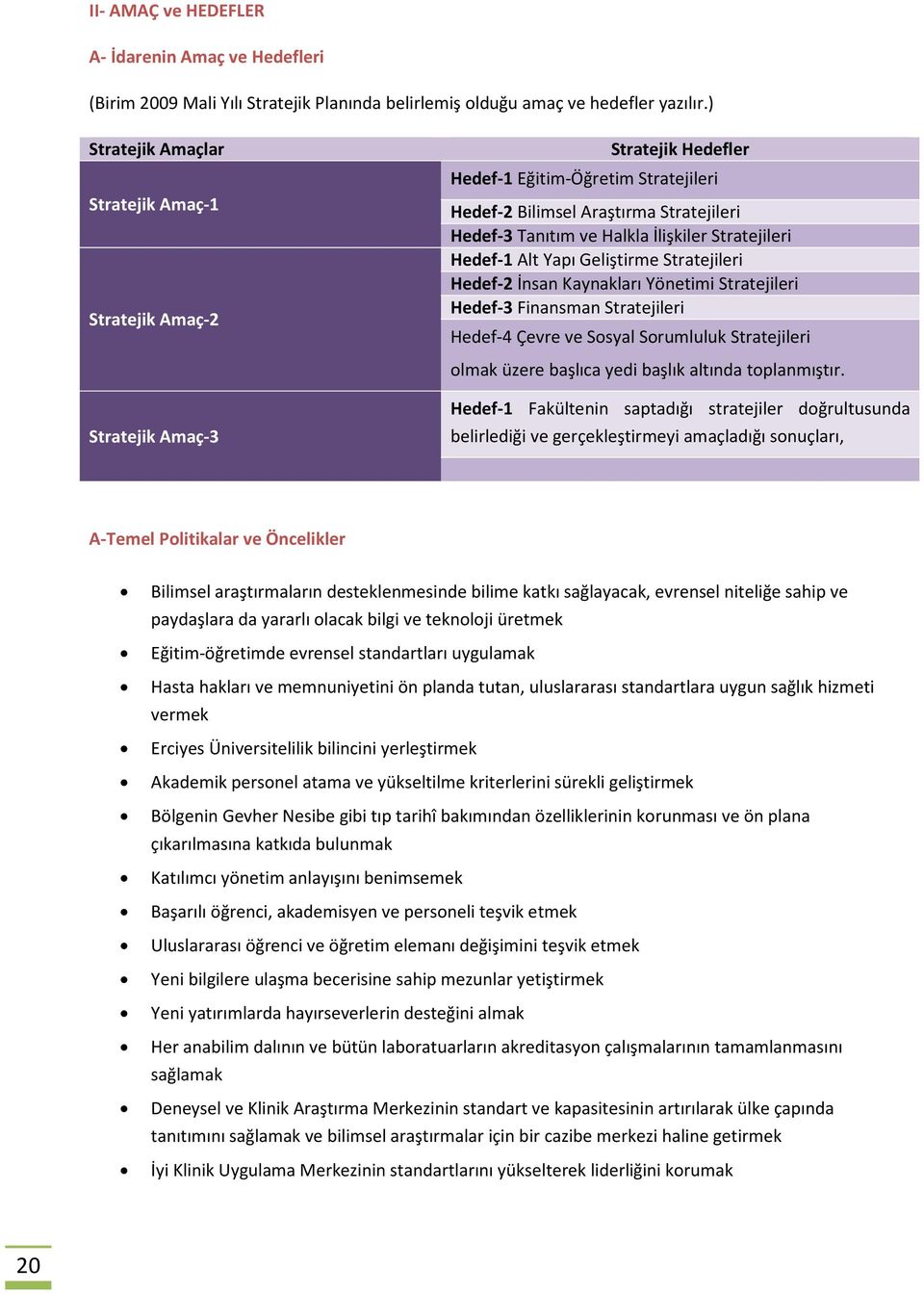 İlişkiler Stratejileri Hedef-1 Alt Yapı Geliştirme Stratejileri Hedef-2 İnsan Kaynakları Yönetimi Stratejileri Hedef-3 Finansman Stratejileri Hedef-4 Çevre ve Sosyal Sorumluluk Stratejileri olmak