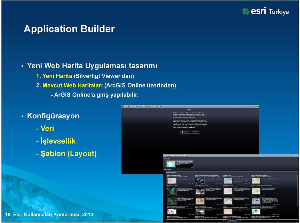 Mevcut Web Haritaları (ArcGIS Online üzerinden) - ArGIS