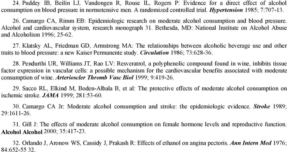 Bethesda, MD: National Institute on Alcohol Abuse and Alcoholism 1996; 25-62. 27.